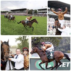 Der erste Gruppesieg für Lord Charming mit René Piechulek in Hoppegarten. ©galoppfoto - Sabine Brose/Frank Sorge