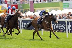 Thistle Bird holt sich mit James Doyle ihren ersten Gruppesieg in den Princess Elizabeth Stakes. www.galoppfoto.de - Petr Guth