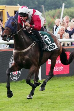 Bavarian Princess gewint mit Sibylle Vogt beim Derby-Meeting 2024 in Hamburg . ©galoppfoto - Frank Sorge