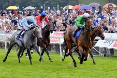 Breege schafft ein große Überraschung in den hoch dotierten City of York Stakes. Foto: galoppfoto.de - JJ Clark