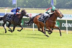 Einprägsamer Name, guter Einstand - Tough Tom gewinnt beim Rennbahn-Debüt mit Wladimir Panov. ©galoppfoto - Sabine Brose