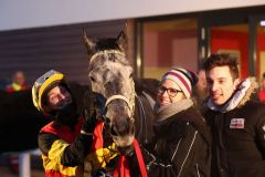 Hippocrene nach ihrem Sieg am 14.1.2017 in Neuss (Foto: Dr. Jens Fuchs)