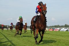 Ivanhowe mit Filip Minarik gewinnt den Longines - Großer Preis von Baden vor dem haushohen Favoriten Sea The Moon mit Cristian Demuro. www.galoppfoto.de - Sabine Brose