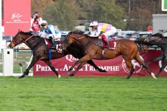 Kelina landet Maxime Guyon im Qatar Prix de la Foret ihren bislang größten Erfolg. ©galoppfoto - Sabine Brose