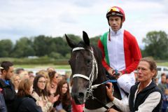 Rafael Schistl mit Lili Moon nach dem Badener Listentreffer. Foto: Dr. Jens Fuchs