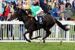 Überlegen, 8½ lautete der Richterspruch: Noble Heidi spaziert mit Bauyrzhan Murzabayev im Coolmore Stud Baden-Baden Cup zum Listensieg. ©galoppfoto - Frank Sorge