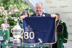 Die Satteldecke, die Sir Michael Stoute für seine 80 Siege in Royal Ascot bekommen hat, ist schon überholt. www.galoppfoto.de 