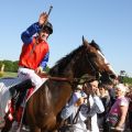 Ito nach dem Sieg im Gerling-Preis (Foto: Sandra Scherning) 