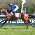  Versailles gewinnt mit Anna van den Troost am 30.04.2023 in Hoppegarten. ©galoppfoto - Sabine Brose