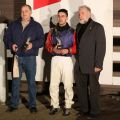 Siegerehrung für Cassilero im Preis von Laval am 25.02.2016 in Neuss (Foto: Dr. Jens Fuchs)