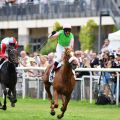 Der Derbysieg vor 1000 Zuschauern für Andrasch Starke, der mit seinem 8. Sieg Derbygeschichte geschrieben hat, und Sisfahan. ©galoppfoto - Jimmy Clark