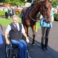 Gereon mit Trainer Christian Zschache nach dem Sieg im Darley Oettingen-Rennen. www.galopppfoto.de - Frank Sorge