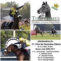  Das Siegerteim im 31. Preis der Deutschen Einheit in Hoppegarten: Grocer Jack und  Alexander Pietsch für Dr. Christoph Berglar. ©galoppfoto - Sabine Brose