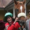 Der 2. Jockey im Rennstall Wöhler, Jozef Bojko, steuerte das Pferd seines Chefs zum Gr. III-Sieg im Preis der BBAG Hengstparade. www.galoppfoto.de