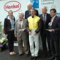 Siegerehrung mit Hein Bollow, Rennvereinspräsiden P. M. Endres, Andrasch Starke, Peter Schiergen. Foto: Gabriele Suhr