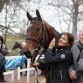 Ein Treffer für Hans-Jürgen Gröschel im Championatskampf mit Shamrock: Der hannoversche Trainer liegt mit jetzt 49 Treffern auf dem 2. Rang hinter Roland Dzubasz mit 54 Siegen. www.galoppfoto.de - Frank Sorge