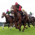 Xi mit Eduardo Pedroza gewinnt in Hoppegarten 2011. www.galoppfoto.de