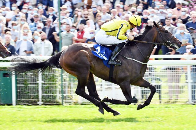 Der Prix Morny-Sieger Perfect Power tritt mit Siegreiter Christophe Soumillon in den Middle Park Stakes an. www.galoppfoto.de - JJ Clark