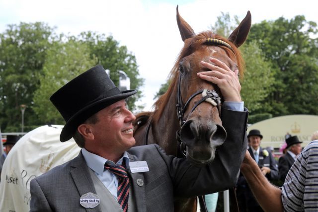 Wesley Ward mit Acapulco in Royal Ascot. www.galoppfoto.de