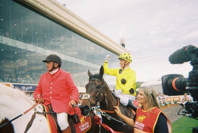 Without A Fight nach dem Sieg im Caulfield Cup. Foto: Racing Victoria