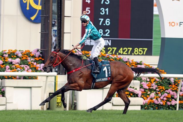 Romantic Warrior bleibt die Nummer eins über 2000 Meter in Sha Tin. Foto: HKJC