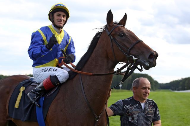 Gouache 2016 unter Francisco da Silva in Hoppegarten. www.galoppfoto.de - Sabine Brose