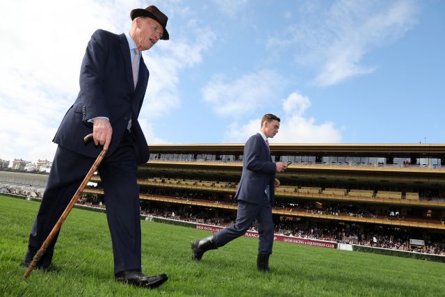 John und Thady Gosden 2019 in Longchamp. www.galoppfoto.de