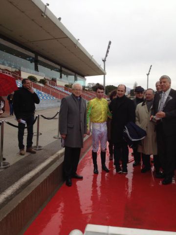 Pierre-Charles Boudot und Julien Phelippon nach dem Grand Prix. Foto: privat