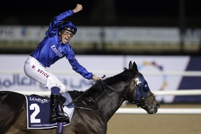 Jack Hobbs gewinnt dieses Frühjahr das Dubai Sheema Classic. www.galoppfoto.de