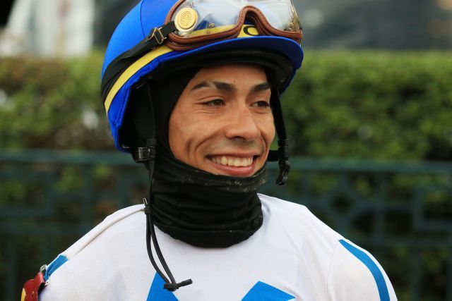 Irad Ortiz jr. vor einigen Tagen in Keeneland. Foto: Limestones/Keeneland