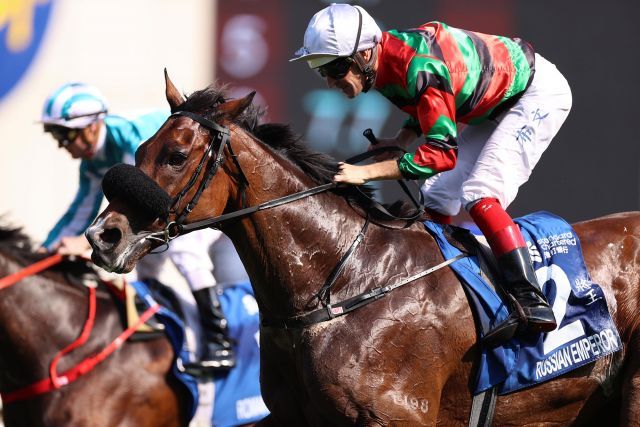 Russian Emperor überrascht in Sha Tin. Foto: HKJC