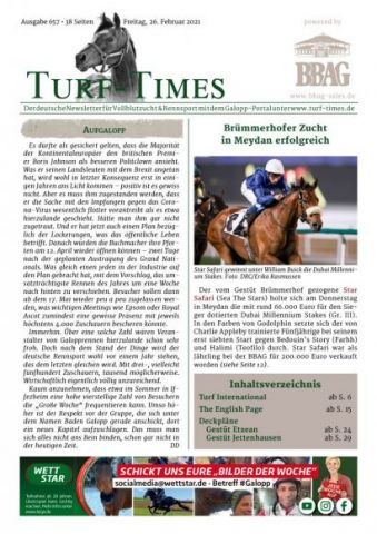 Der neue Turf-Times Newsletter ist da ... 