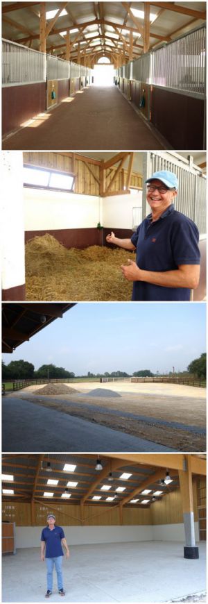 Die neuen Stallungen im Haras Saint Pair