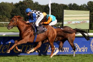 Sonntag in der Hong Kong Vase dabei: Empoli und Adrie de Vries, hier im Preis von Europa.  www.galoppfoto.de - Sandra Scherning