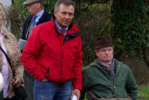 Harro Remmert  und Waldemar Hickst auf der Rennbahn in Köln. www.dequia.de