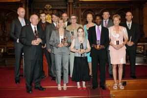 Die Champions des Jahres 2008 im Hamburger Rathaus. www.galoppfoto.de 