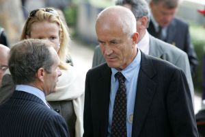 Dietrich von Boetticher, Gestuet Ammerland, mit Trainer Andre Fabre. www.galoppfoto.de 