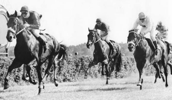 Falkensee (K. Neuhaus) – gewinnt den Grand Prix der DDR 1976 vor Bandora (K. Otto) und Tauchsport (M. Rölke). Foto Archiv Graage