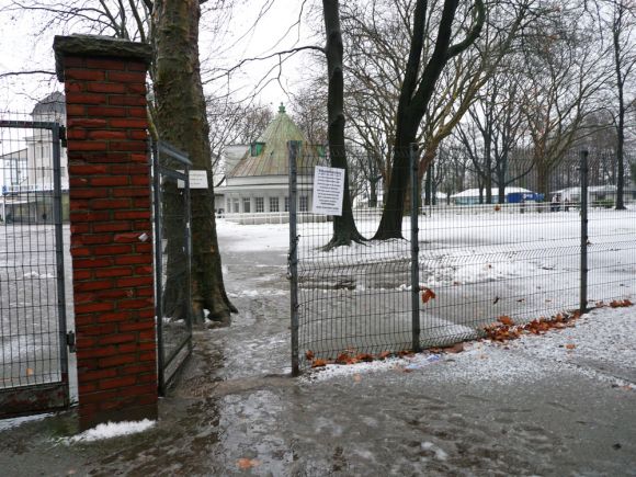 Wenig einladendes Wetter beim Rennbahncheck in Dortmund - passend zu den Winterrennen also. Karina Strübbe