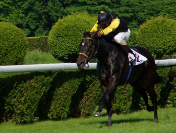 Akua'da mit Eduardo Pedroza auf dem Weg zum Erfolg in den RaceBets.com - 93. German Guineas. www.dequia (1)