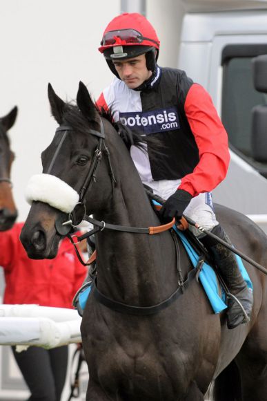 Big Buck's mit Ruby Walsh in Newbury 2011. www.galoppfoto.de - JJ Clark