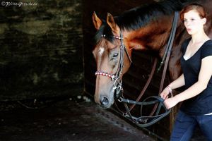 Cecilia Müller mit Morning Star in Hamburg. Foto: www.brittagrosche.de