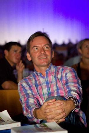 Dr. Andreas Jacobs bei der Cape Premier Yearling Sale 2011. Foto: offiziell