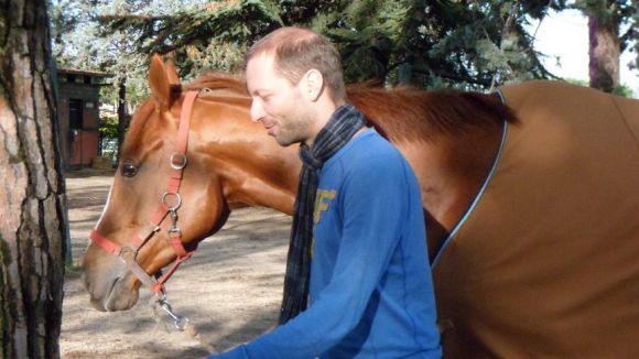 Matthias Barth mit Vanjura am Führzügel. Foto: Joachim Möller