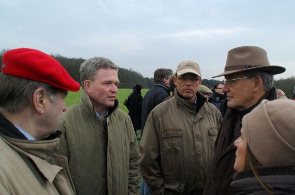 Rüdiger von Bremen, Michael Andree, Wilhelm Feldmann, Andreas Löwe, beim Züchtertreff in Röttgen. www.dequia.de 