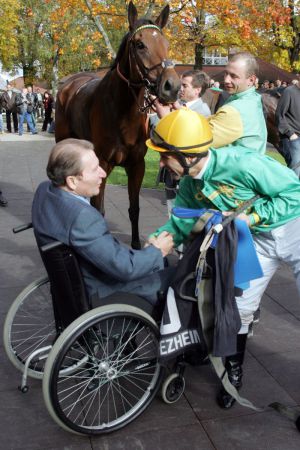 Saldentigerin mit William Mongil und Heinz Harzheim nach dem Sieg in der Baden-Württemberg-Trophy 2005